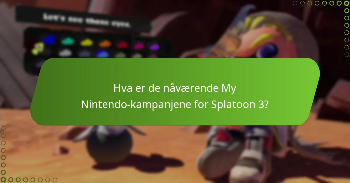 Hvilke sesongbaserte tilbud er tilgjengelige for Splatoon 3?