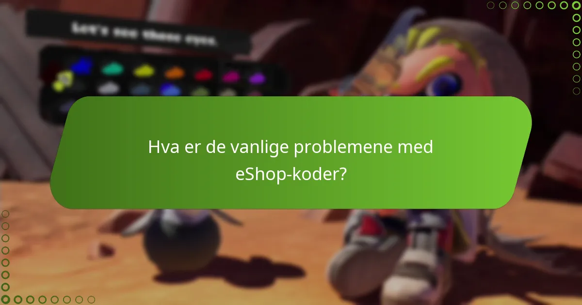 Hvordan innløser jeg eShop-koder i Splatoon 3?