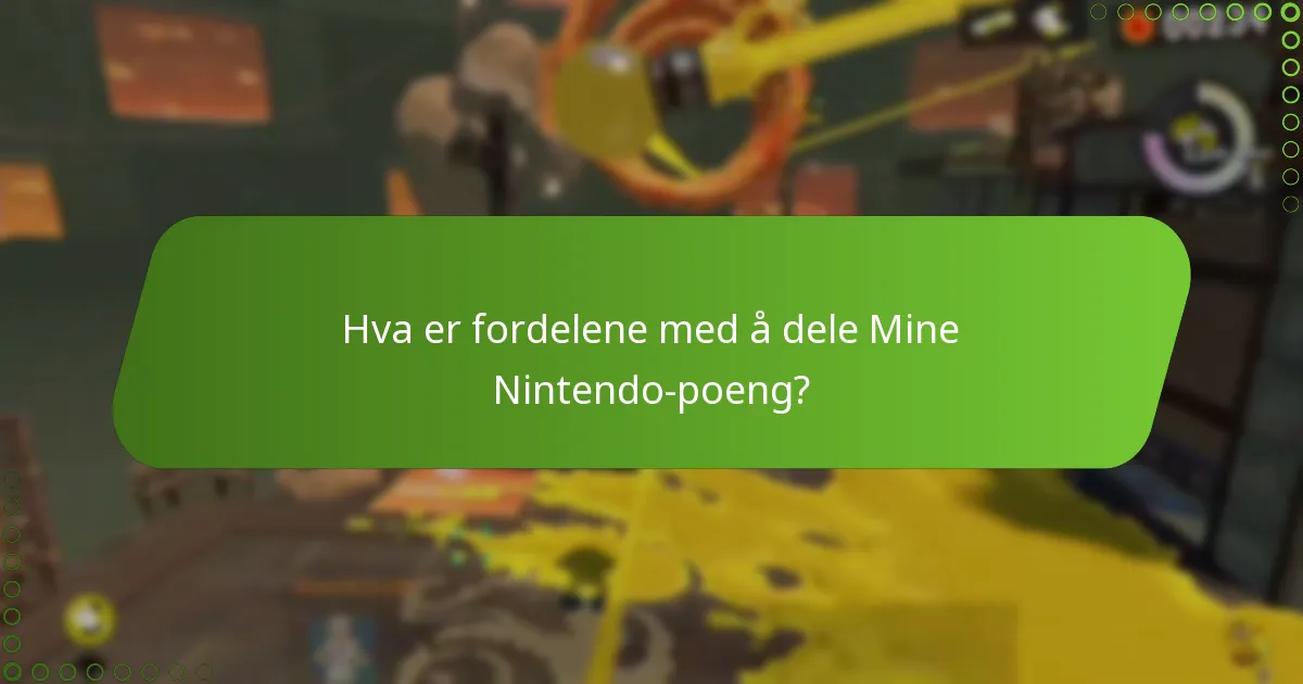 Hva er reglene for å dele Mine Nintendo-poeng?