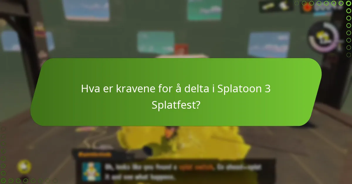Hvilke belønninger kan spillere tjene fra deltakelse i Splatfest?