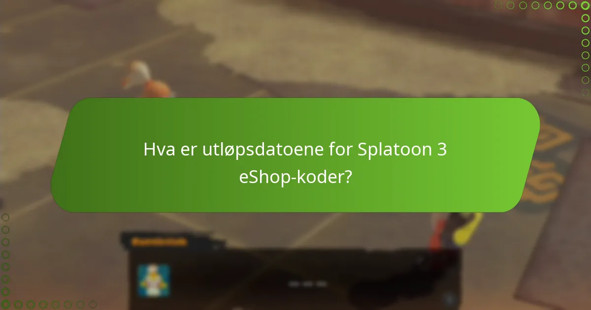 Hva er retningslinjene rundt Splatoon 3 eShop-koder?