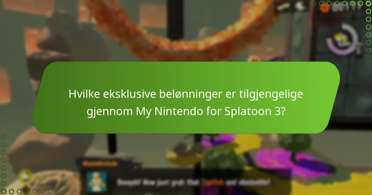Hvordan sammenlignes Splatoon 3 My Nintendo-belønninger med tidligere belønninger?